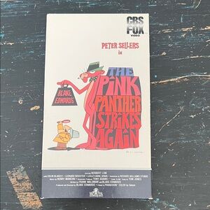 The Pink Panther Strikes Again (1976) VHS CBS FOX Video Tape